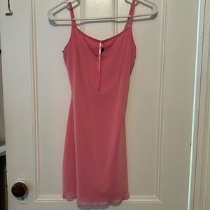 Pink mini dress